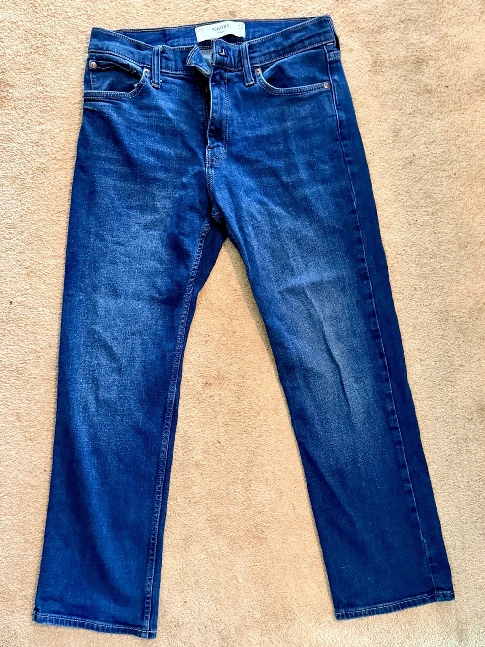 Hollister Men's Medium Blue Straight Jeans